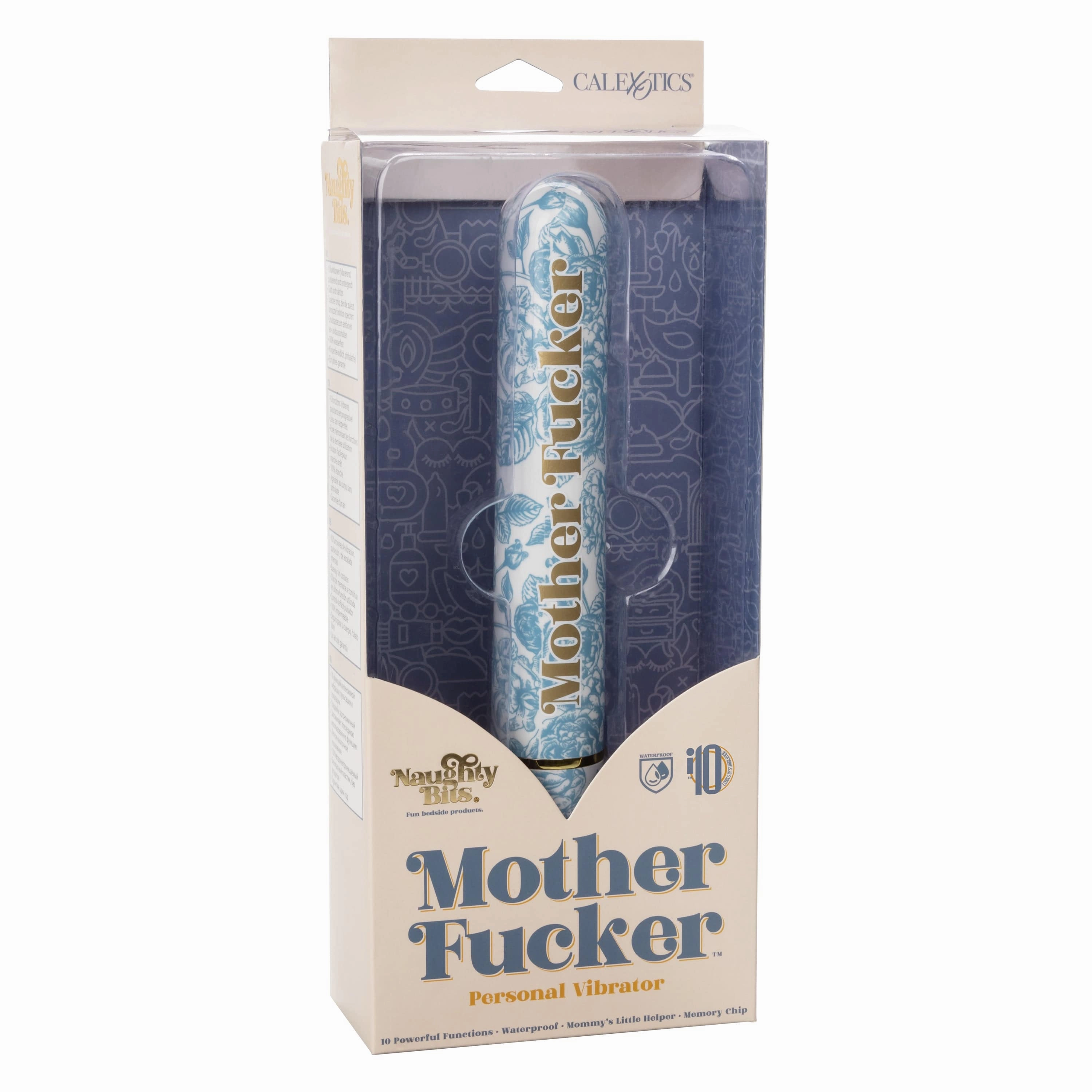 California Exotics - Naughty Bits Mother Fucker Personal Vibrator (Blue)