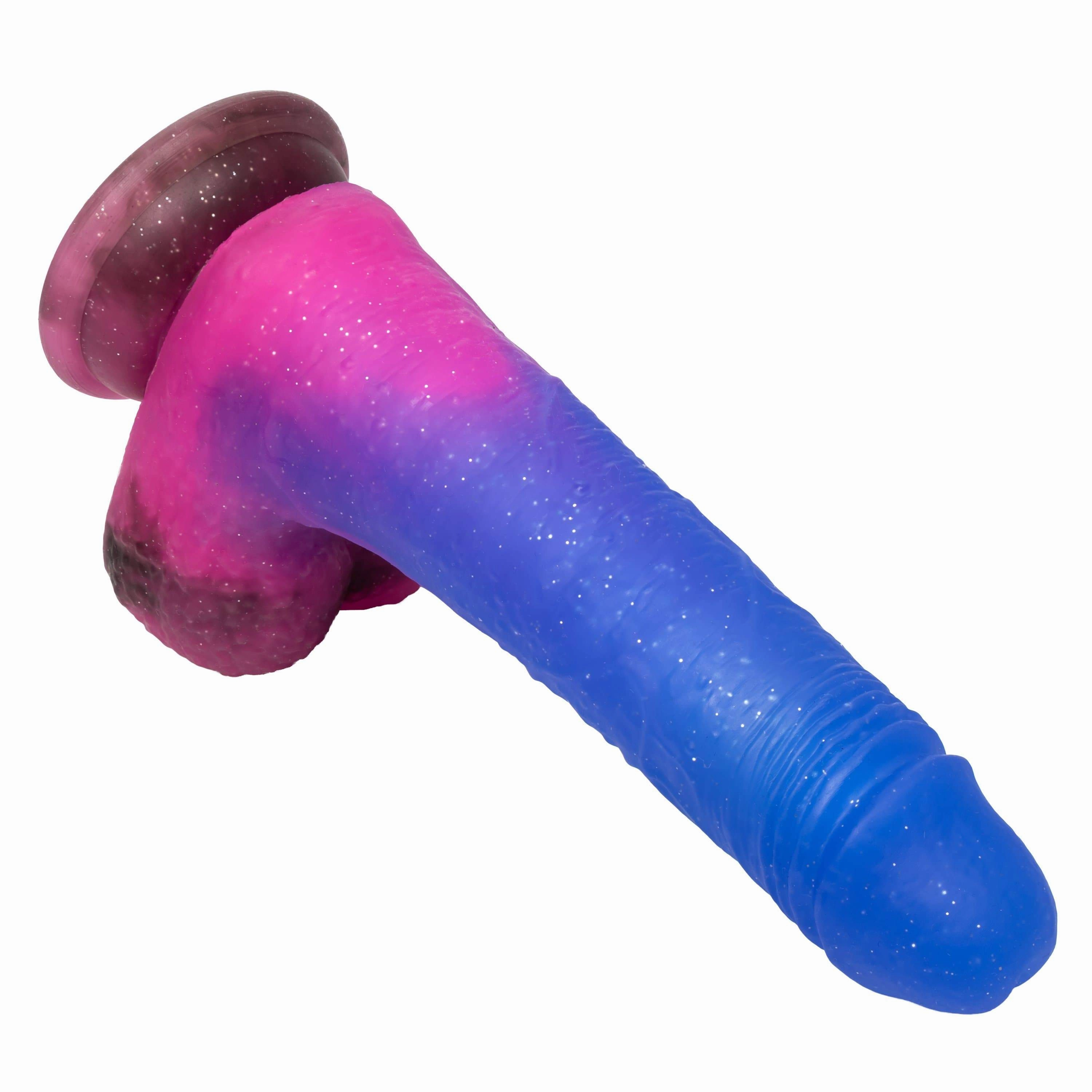 California Exotics - Naughty Bits Ombre Hombre Vibrating Dildo (Purple)