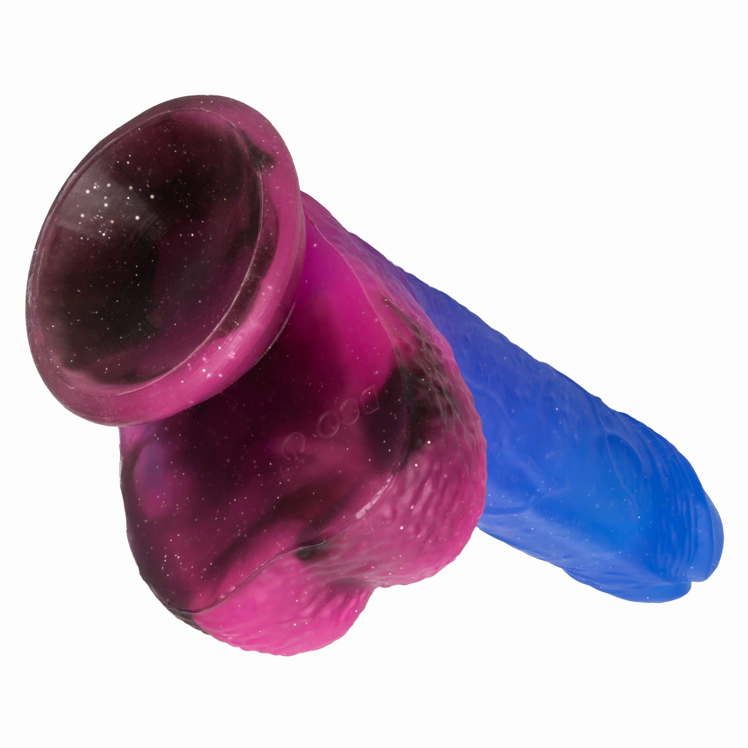 California Exotics - Naughty Bits Ombre Hombre Vibrating Dildo (Purple)