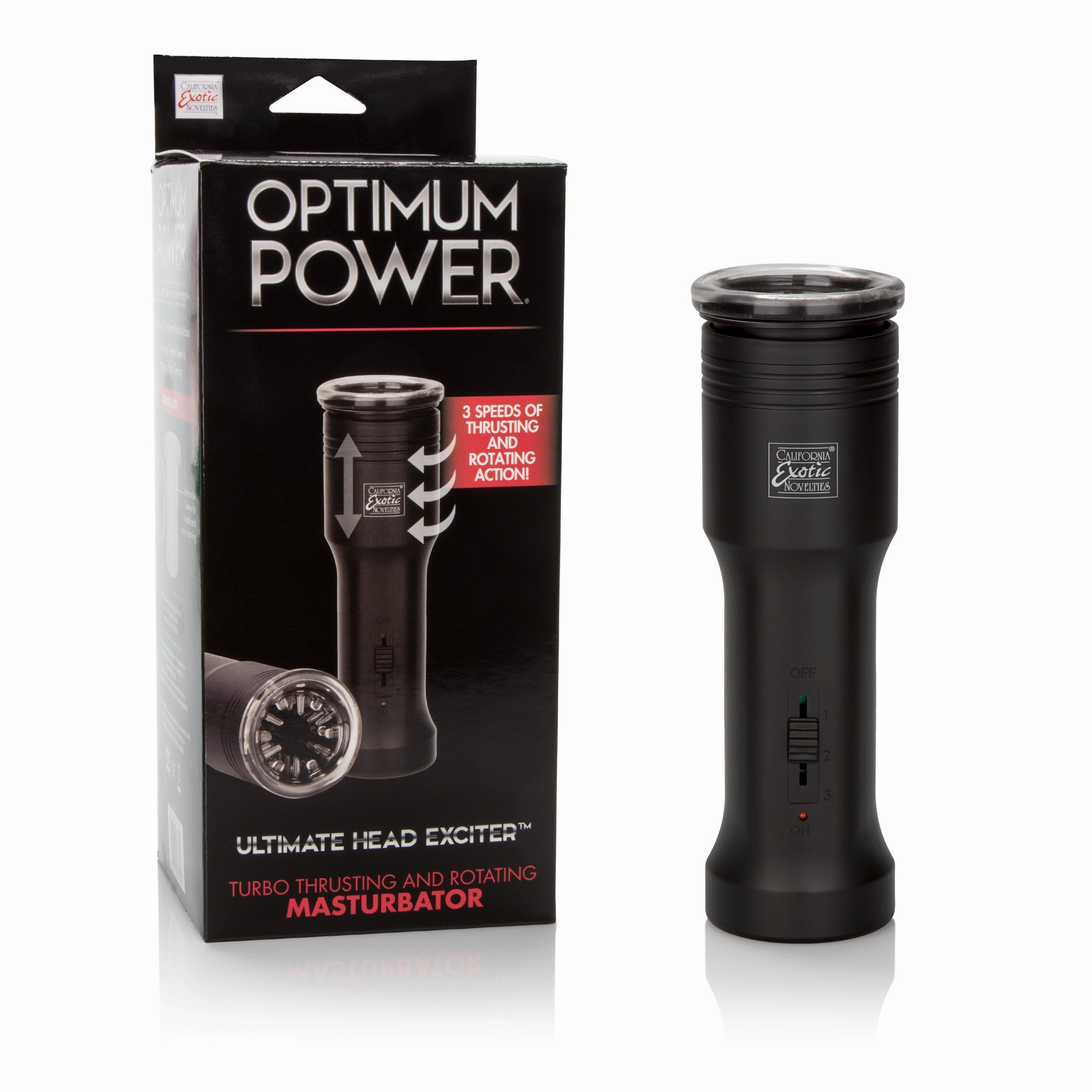 California Exotics - Optimum Power Ultimate Head Exciter Masturbator (Black)