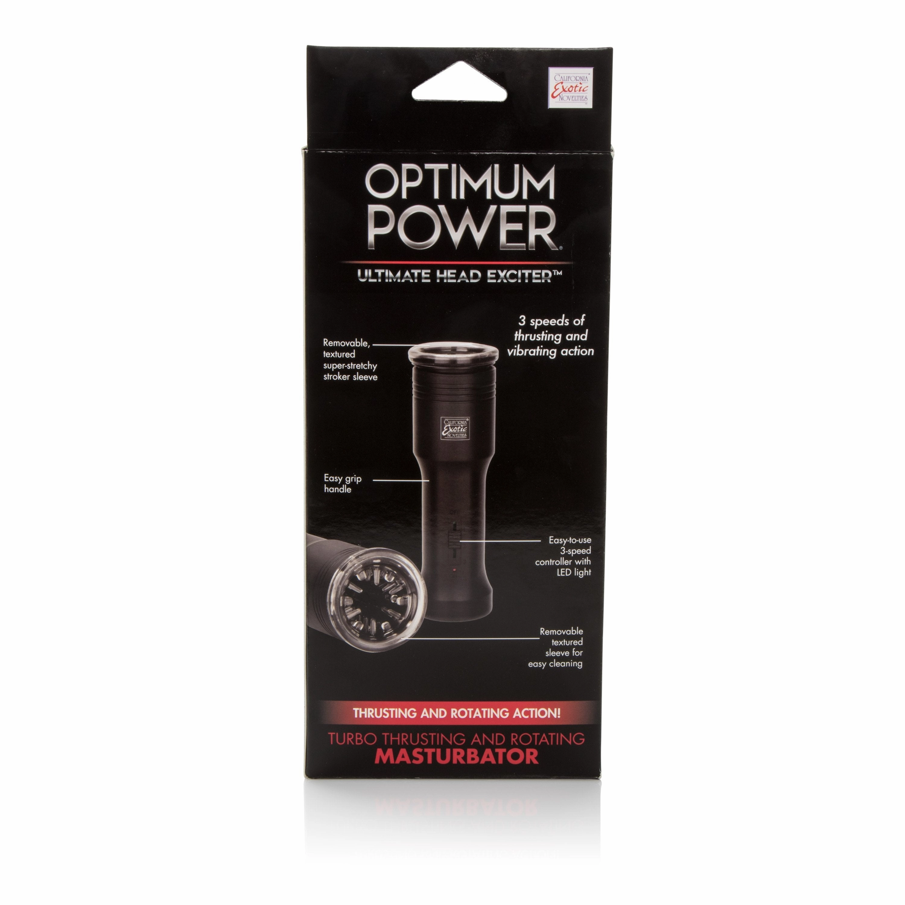 California Exotics - Optimum Power Ultimate Head Exciter Masturbator (Black)