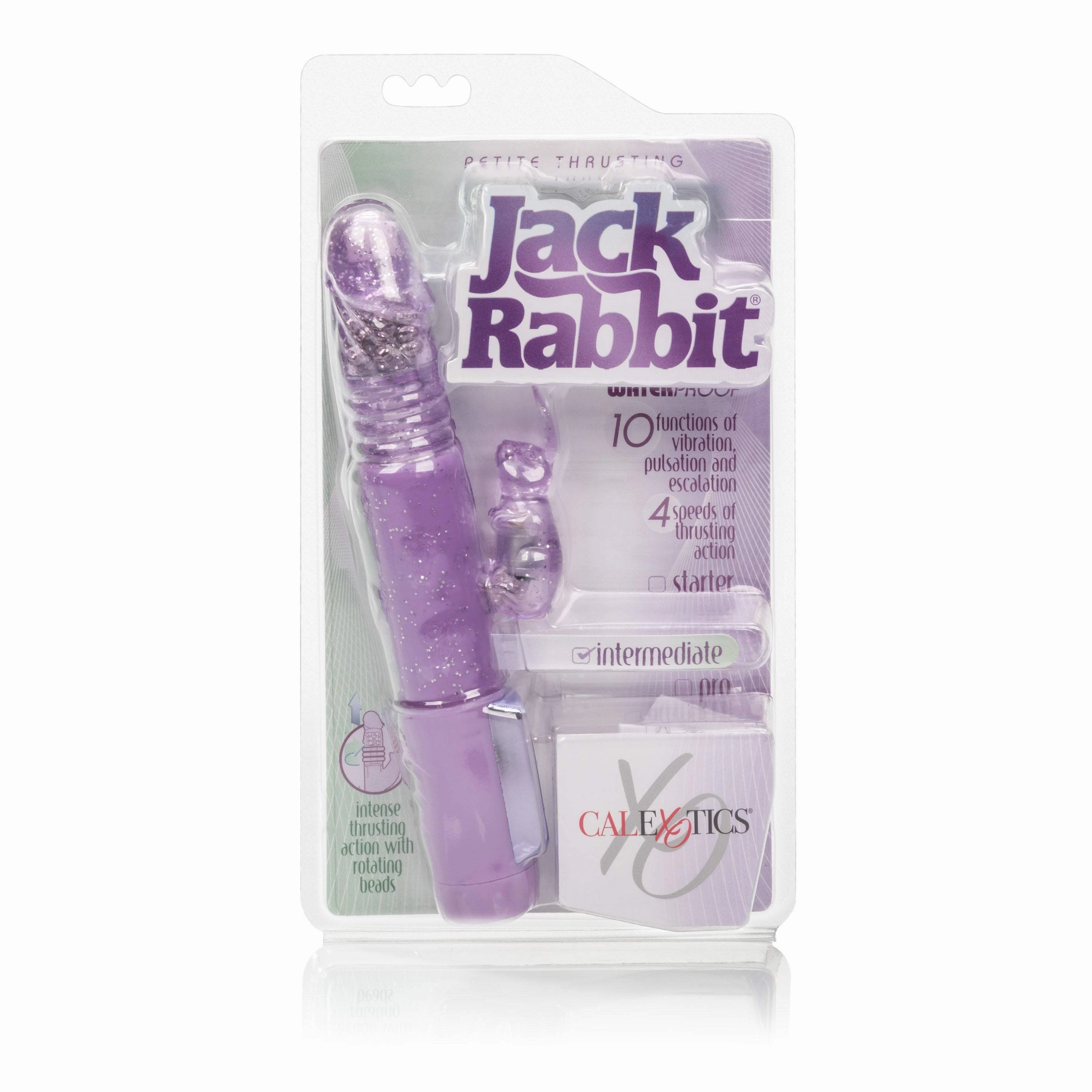 California Exotics - Petite Thrusting Jack Rabbit Intermediate Vibrator (Purple)
