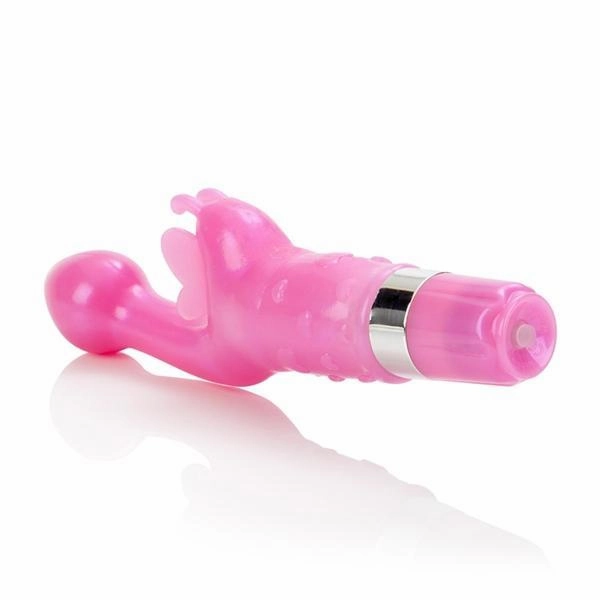 California Exotics - Platinum Edition Butterfly Kiss Rabbit Vibrator (Pink)