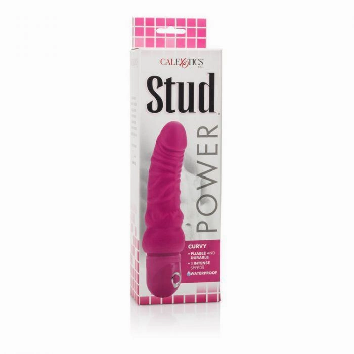 California Exotics - Power Stud Waterproof Curvy Vibrator (Pink)