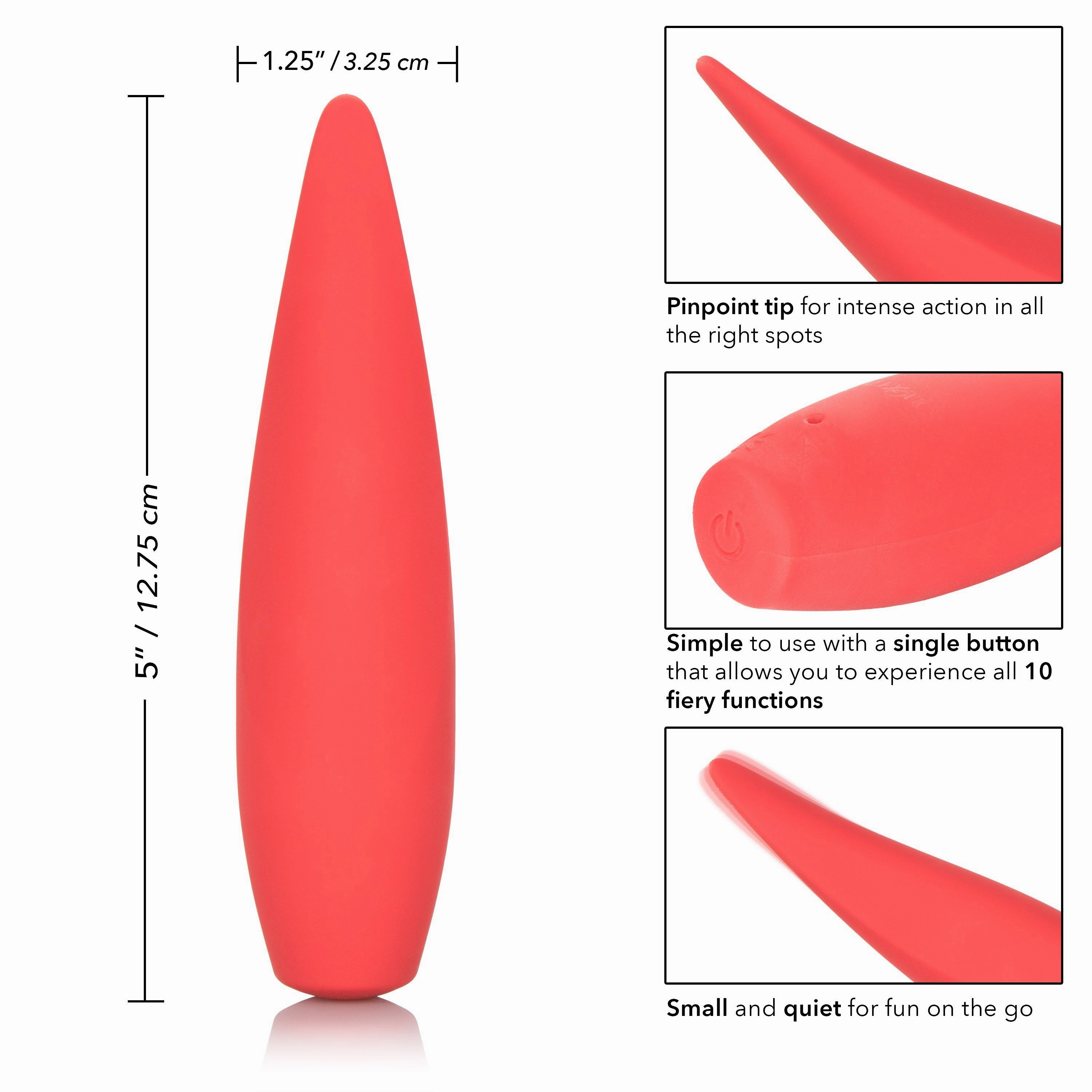 California Exotics - Red Hot Ember Rechargeable Clit Massager (Red)