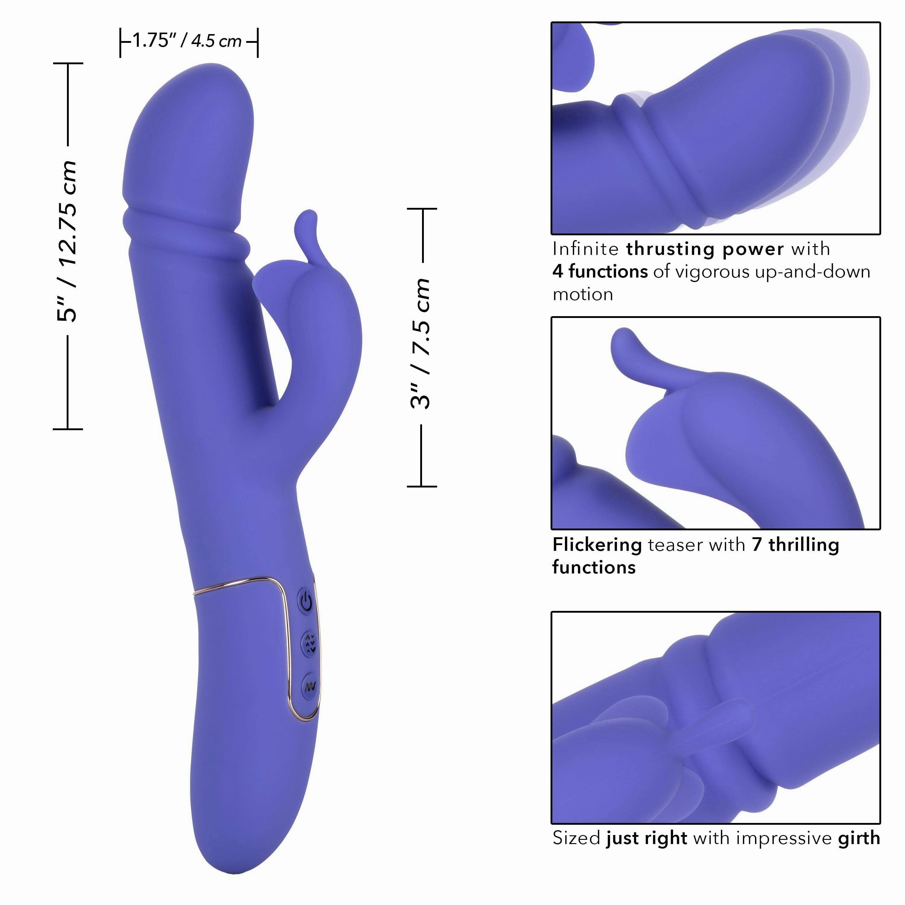 California Exotics - Shameless Seducer Rabbit Vibrator (Purple)