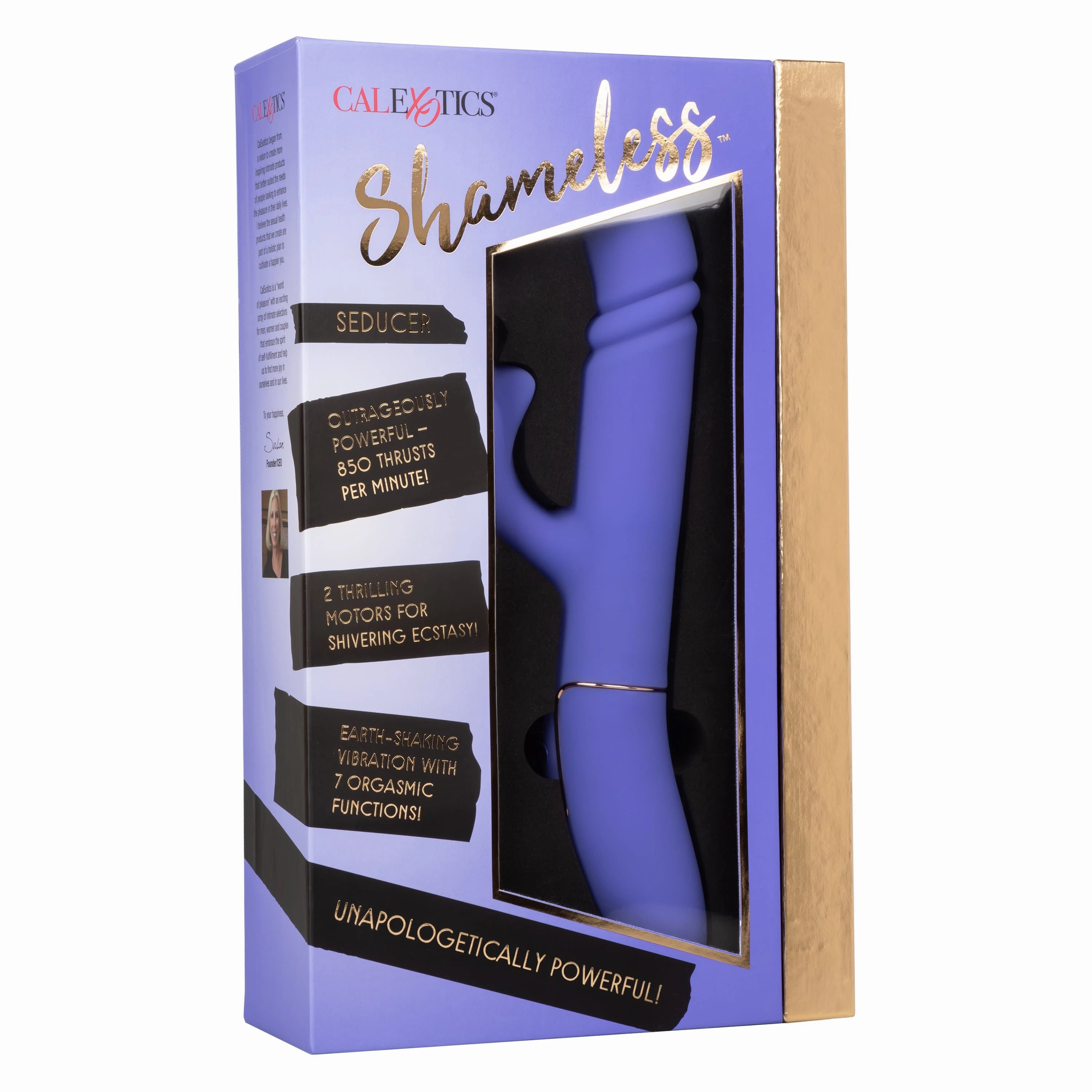 California Exotics - Shameless Seducer Rabbit Vibrator (Purple)