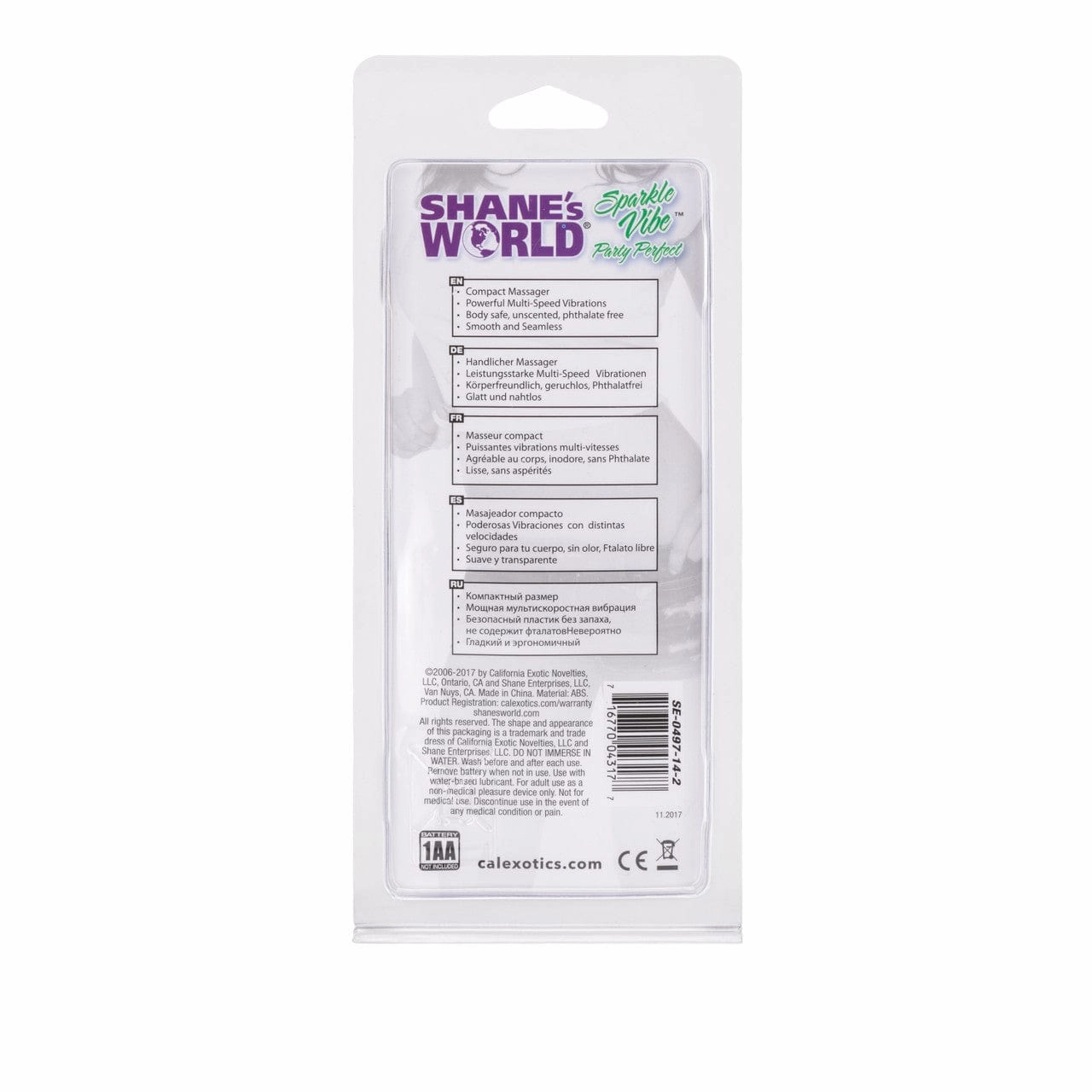California Exotics - Shane's World Sparkle Vibes Bullet Vibrator