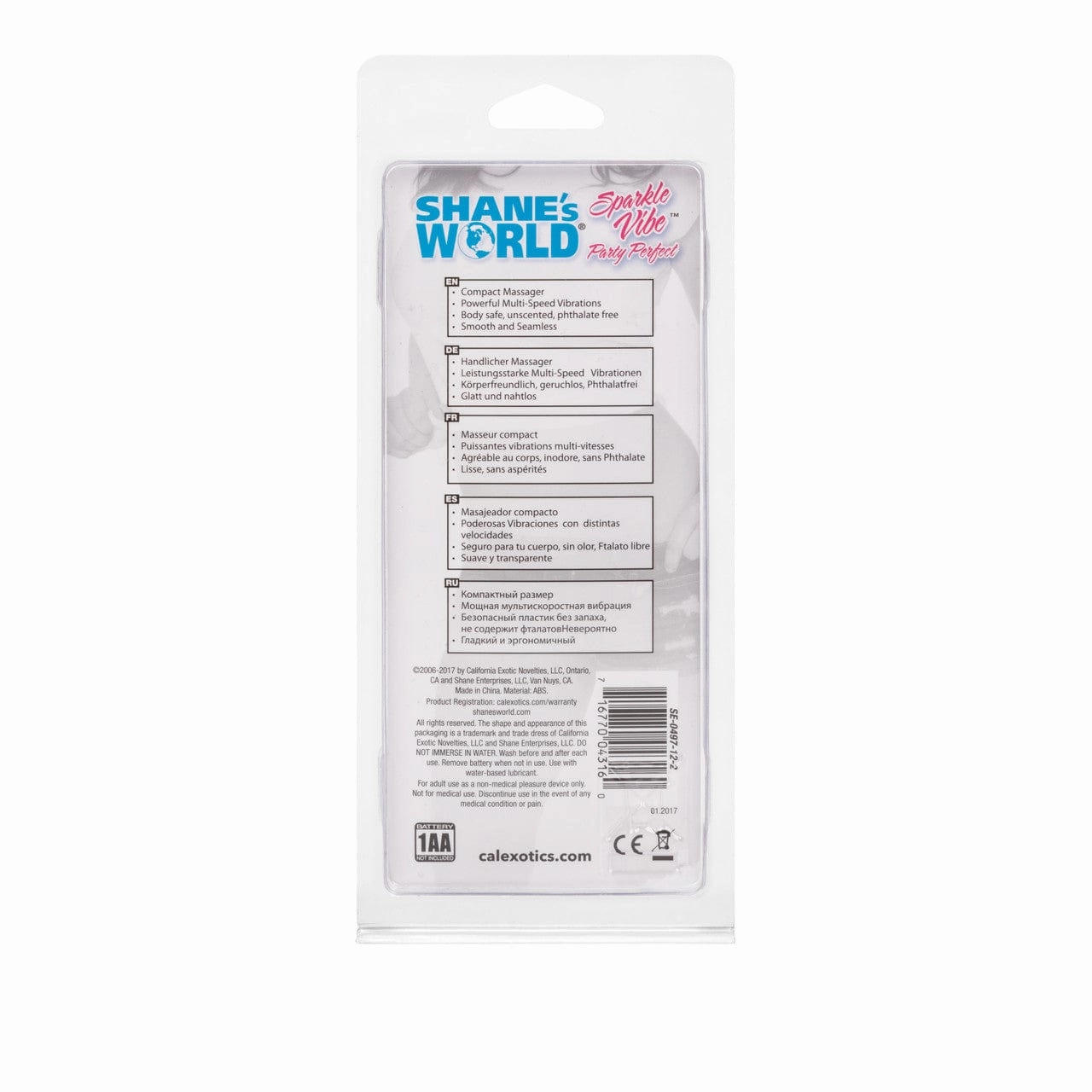 California Exotics - Shane's World Sparkle Vibes Bullet Vibrator
