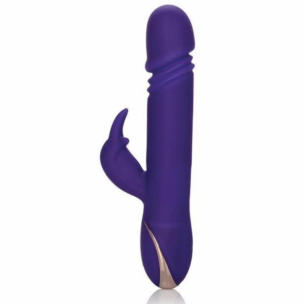 California Exotics - Signature Silicone Thrusting Jack Rabbit Vibrator (Purple)