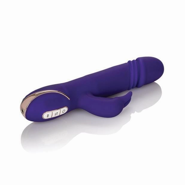 California Exotics - Signature Silicone Thrusting Jack Rabbit Vibrator (Purple)