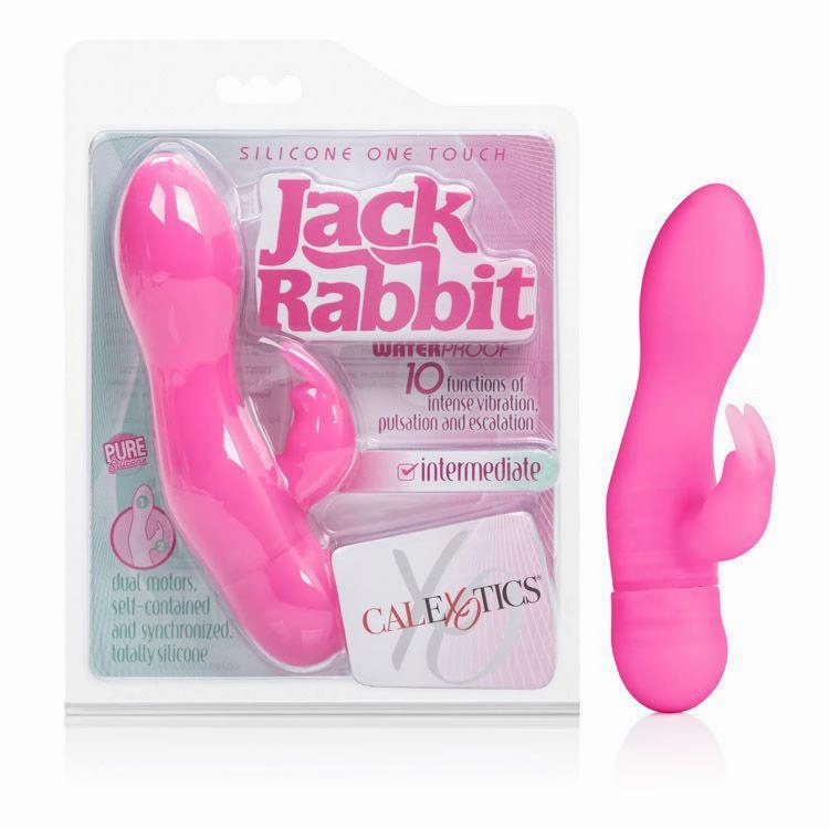 California Exotics - Silicone One Touch Jack Rabbit Vibrator (Pink)