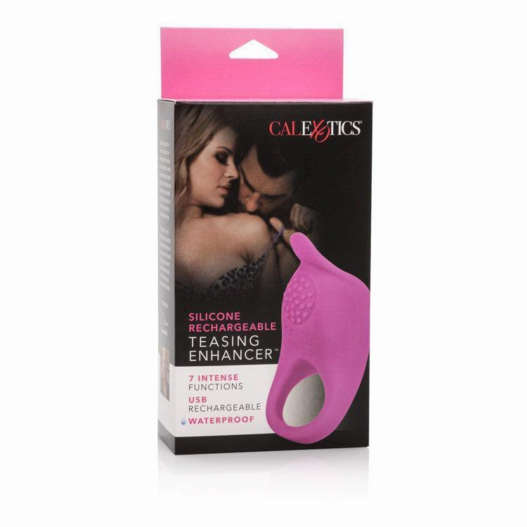 California Exotics - Silicone Rechargeable Teasing Enhancer Cock Ring (Pink)