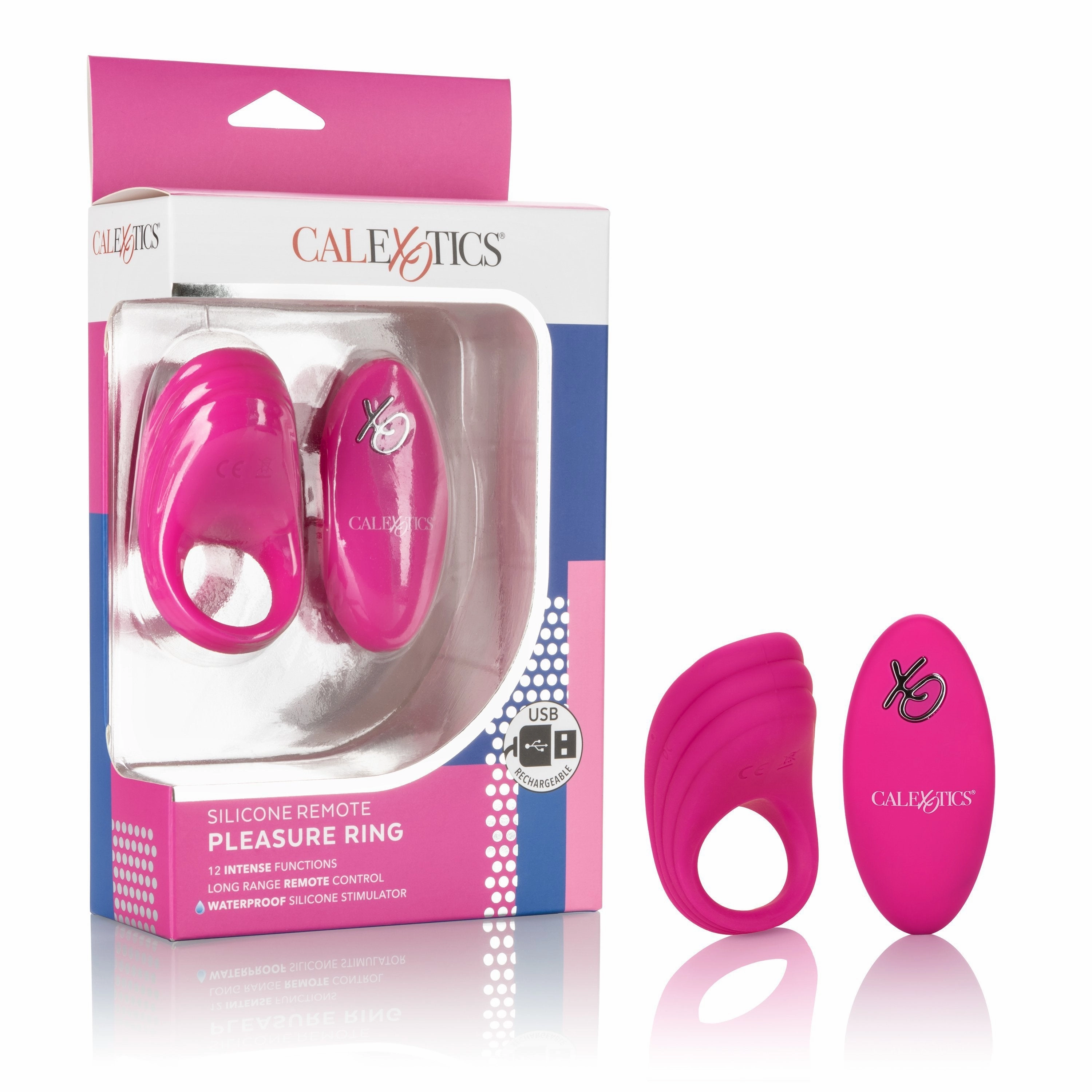California Exotics - Silicone Remote Pleasure Cock Ring (Pink)