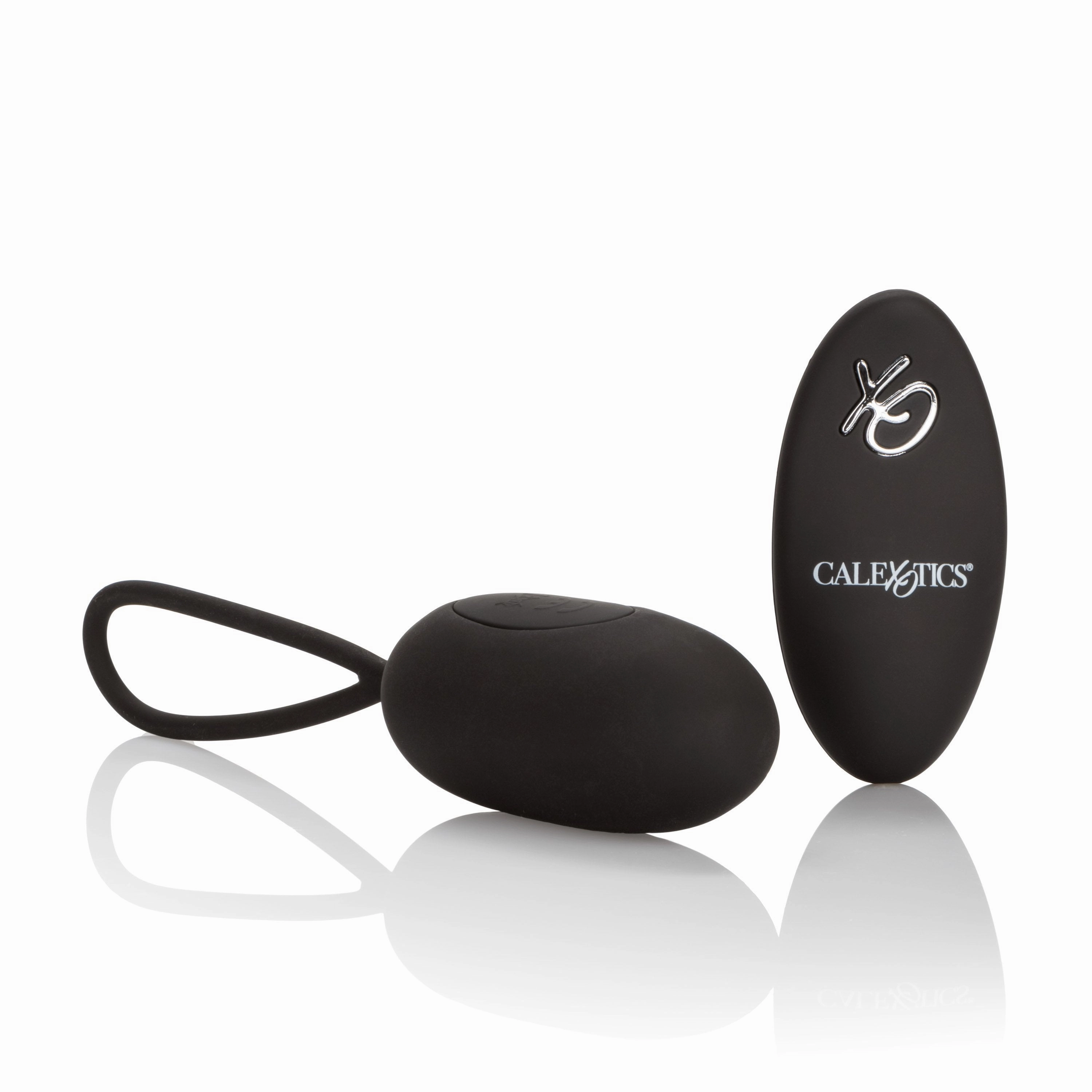 California Exotics - Silicone Remote Rechargeable Egg Vibrator (Black)