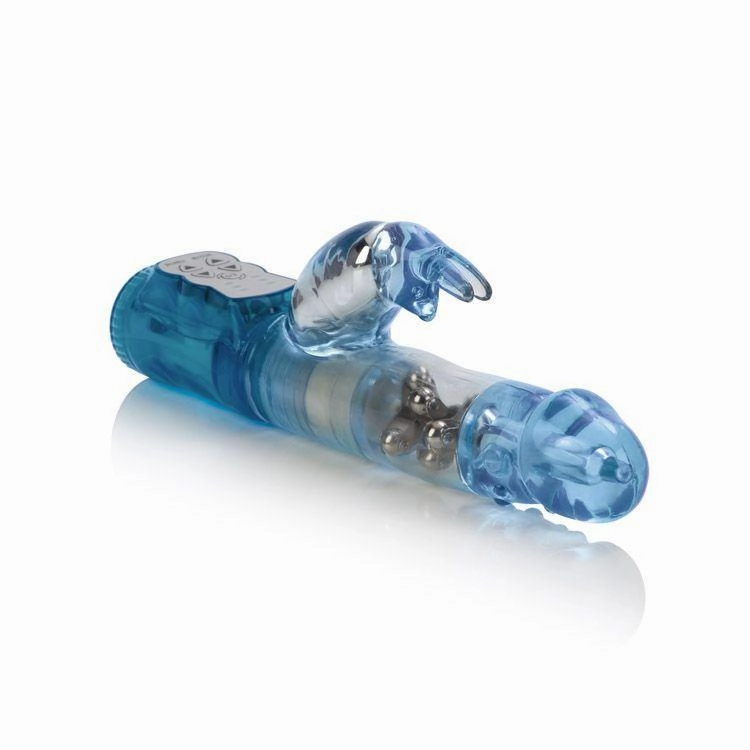 California Exotics - The Original Waterproof 3 Rows Jack Rabbit Vibrator Intermediate (Blue)