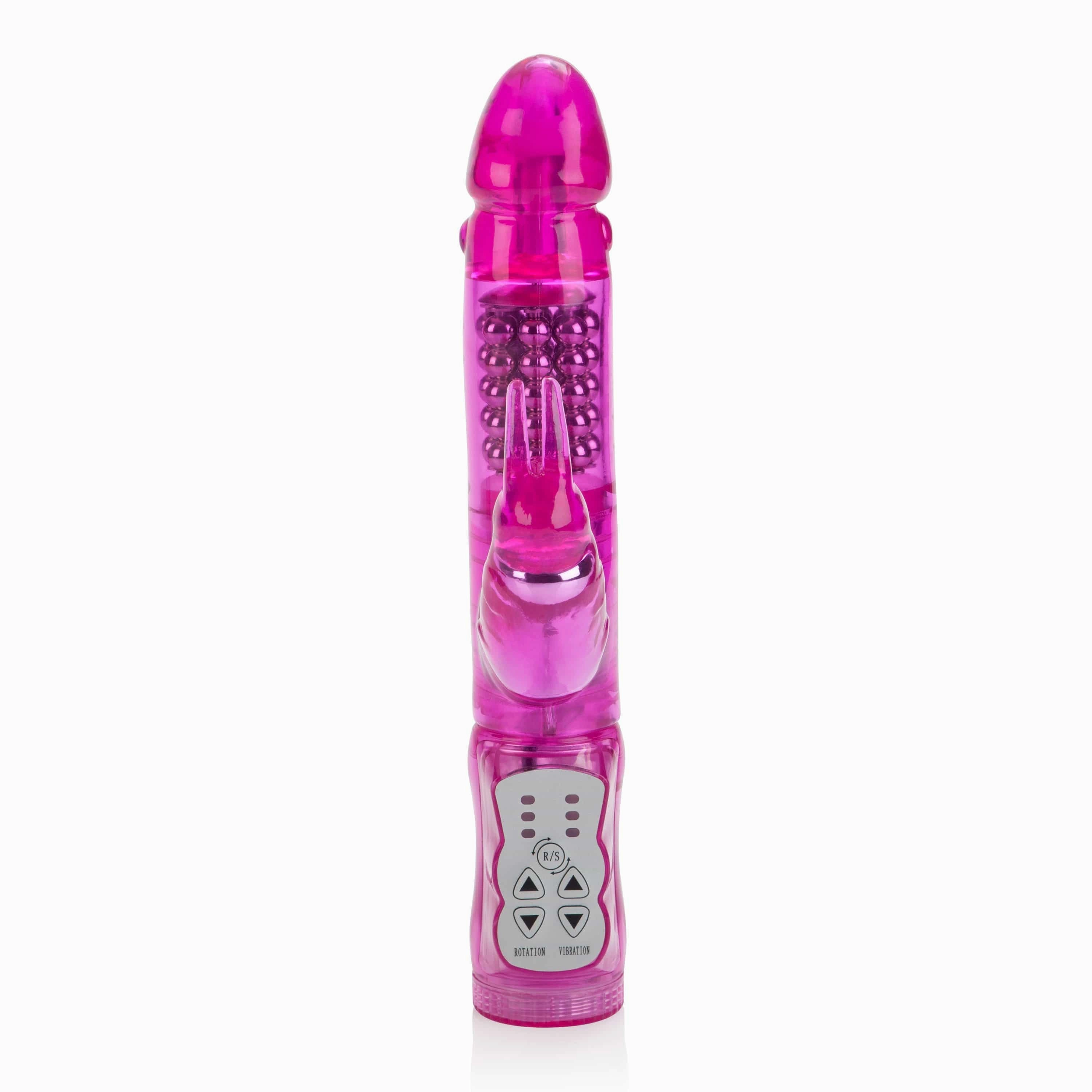 California Exotics - The Original Waterproof 5 Rows Jack Rabbit Vibrator Starter (Pink)
