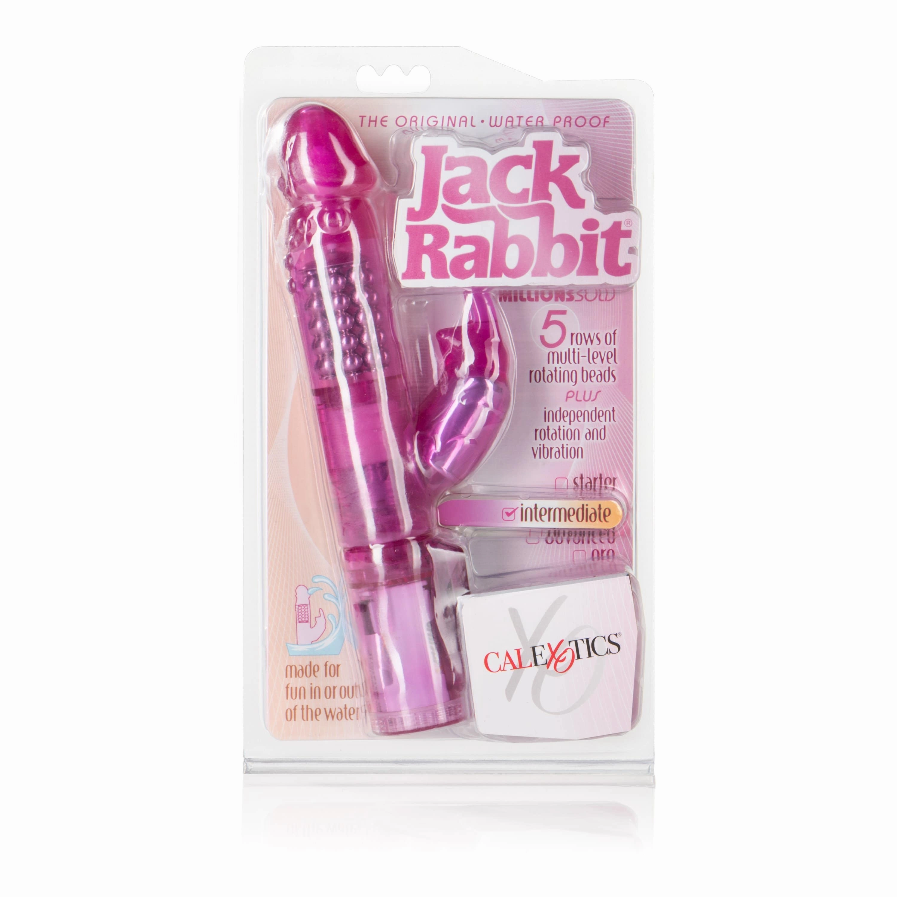 California Exotics - The Original Waterproof 5 Rows Jack Rabbit Vibrator Starter (Pink)