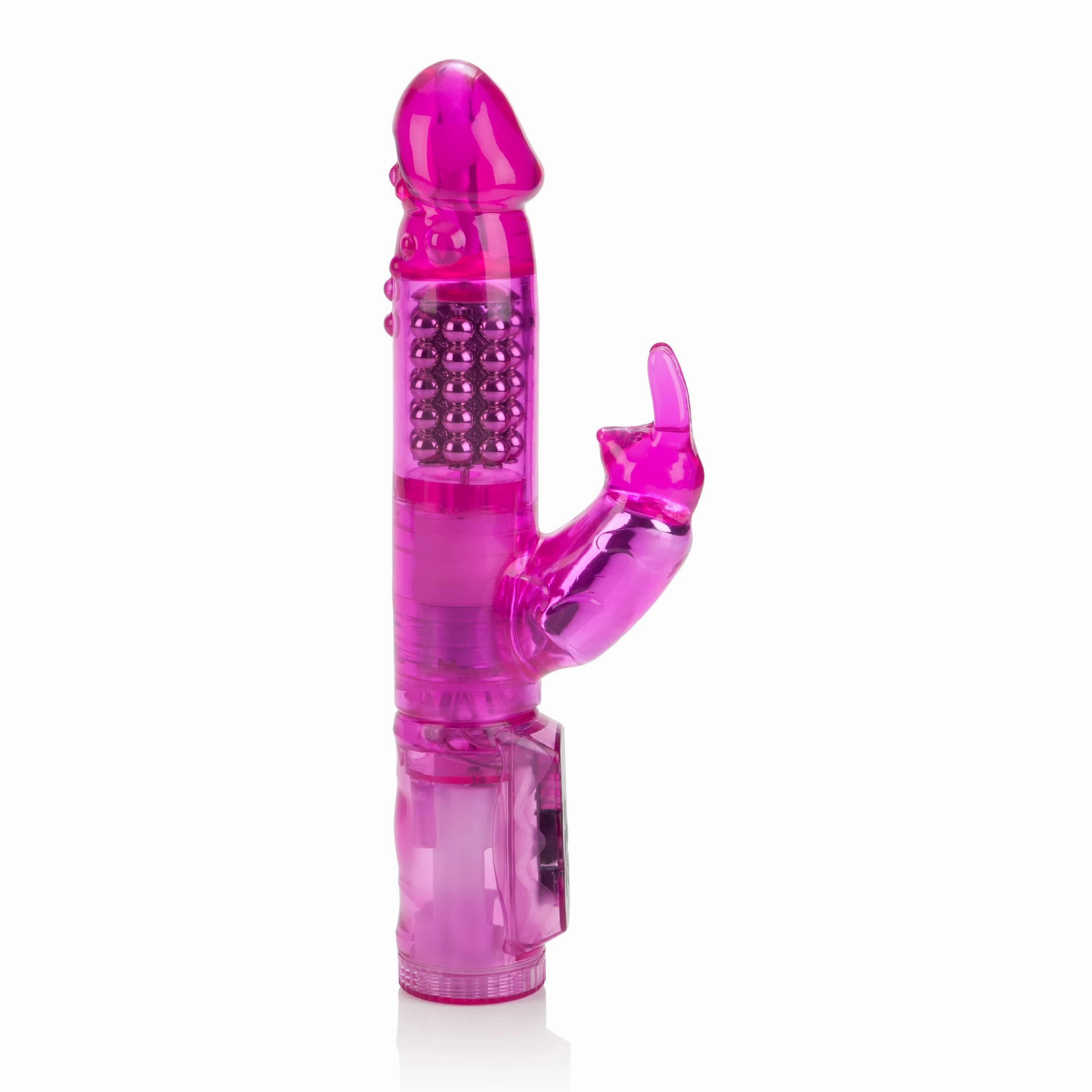 California Exotics - The Original Waterproof 5 Rows Jack Rabbit Vibrator Starter (Pink)