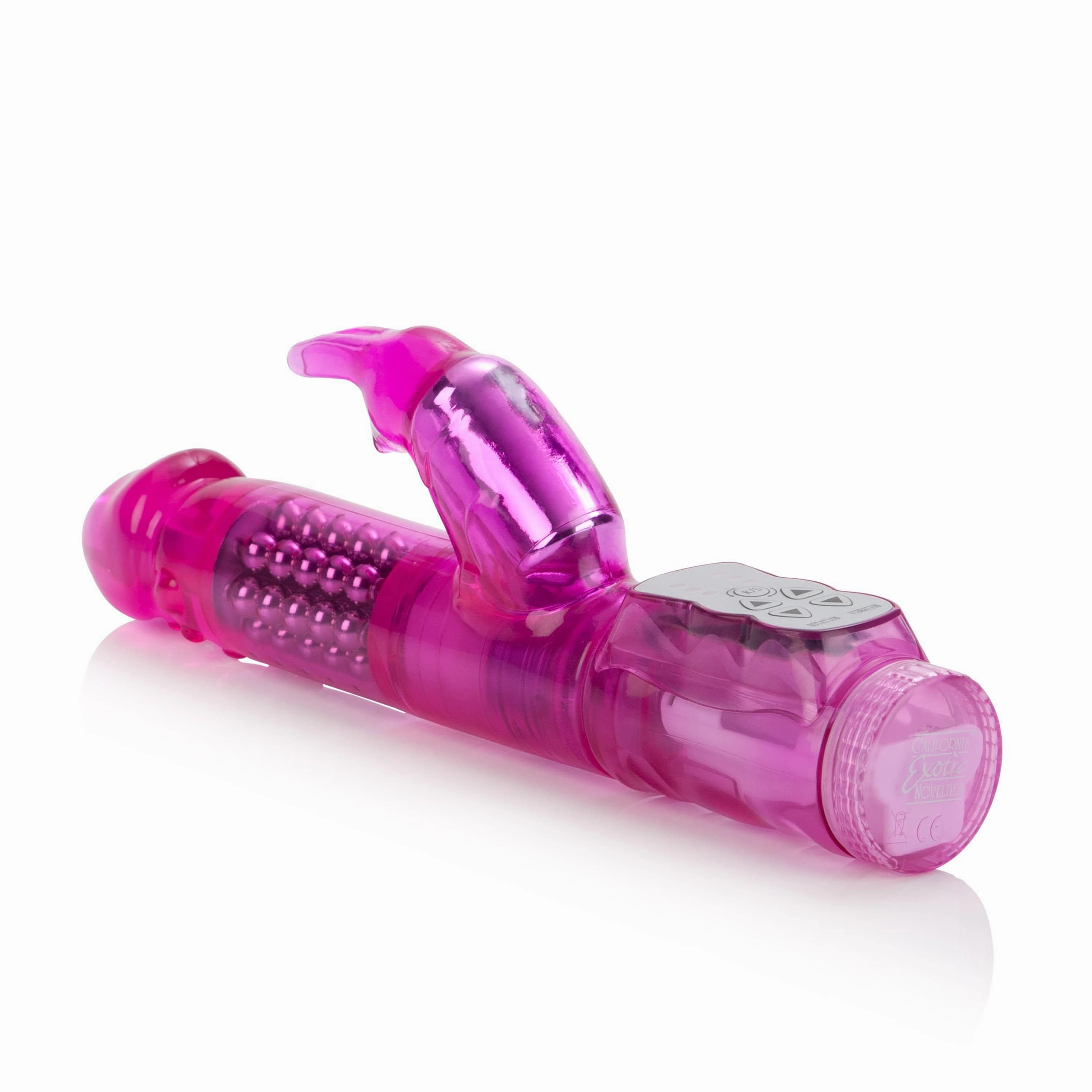 California Exotics - The Original Waterproof 5 Rows Jack Rabbit Vibrator Starter (Pink)