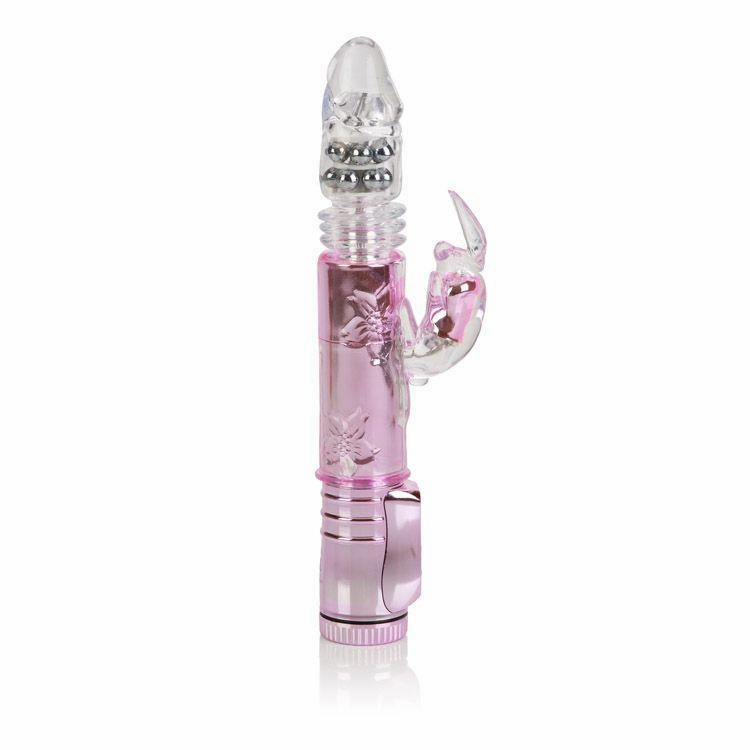 California Exotics - Thrusting Orgasm Jack Rabbit Vibrator (Pink)