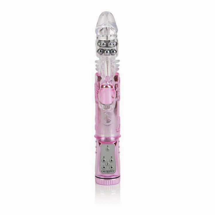 California Exotics - Thrusting Orgasm Jack Rabbit Vibrator (Pink)