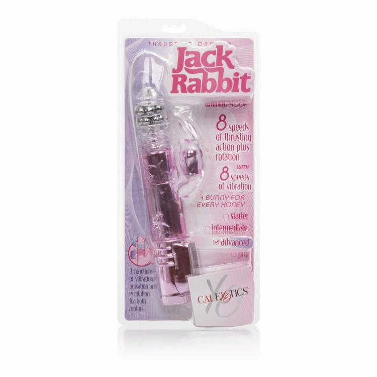 California Exotics - Thrusting Orgasm Jack Rabbit Vibrator (Pink)