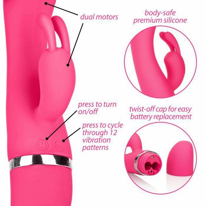 California Exotics - Utopia Bunny Massager (Pink)