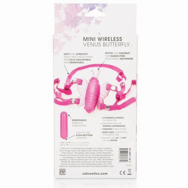 California Exotics - Venus Butterfly Mini Wireless Clit Massager (Pink)