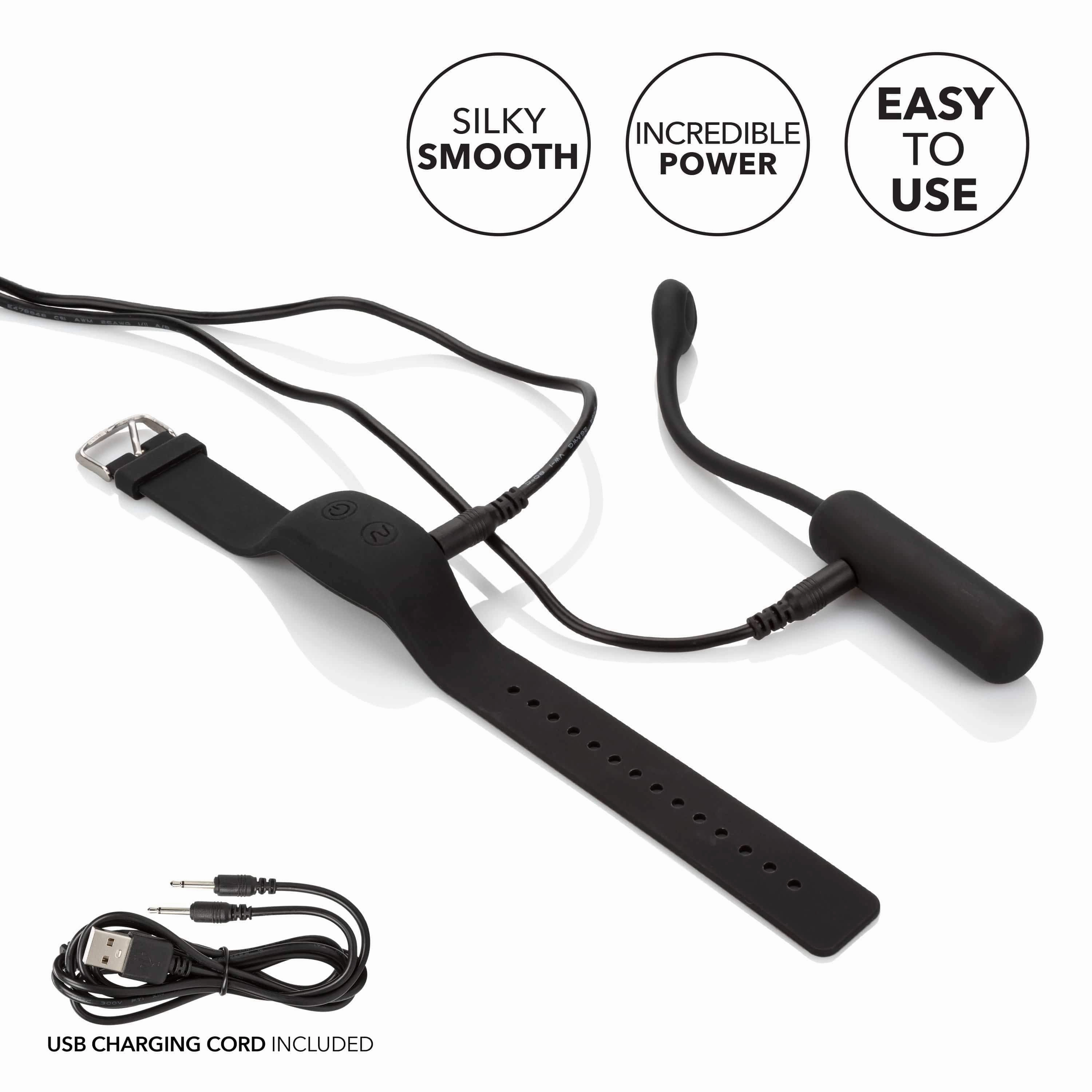 California Exotics - Wristband Remote Petite Bullet Vibrator (Black)