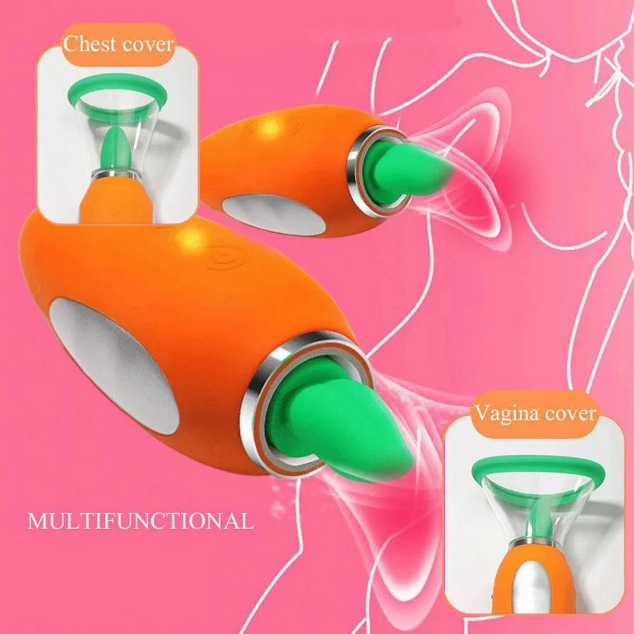 Carrot Clit Stimulating Pussy Pump for Women