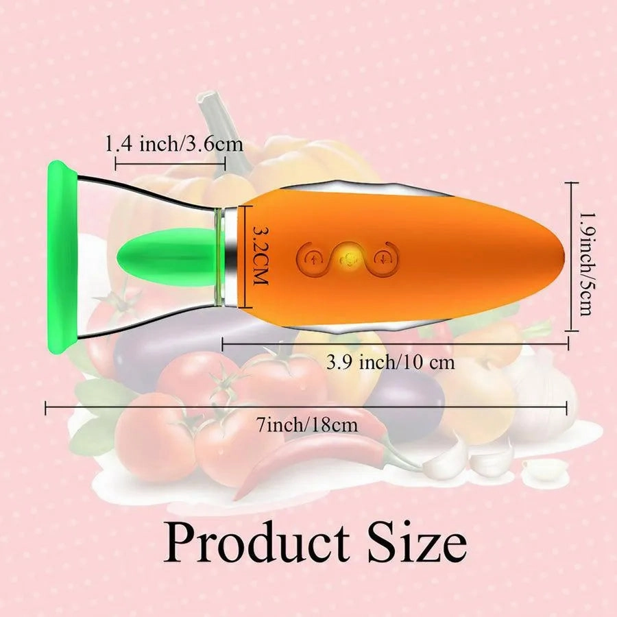 Carrot Clit Stimulating Pussy Pump for Women