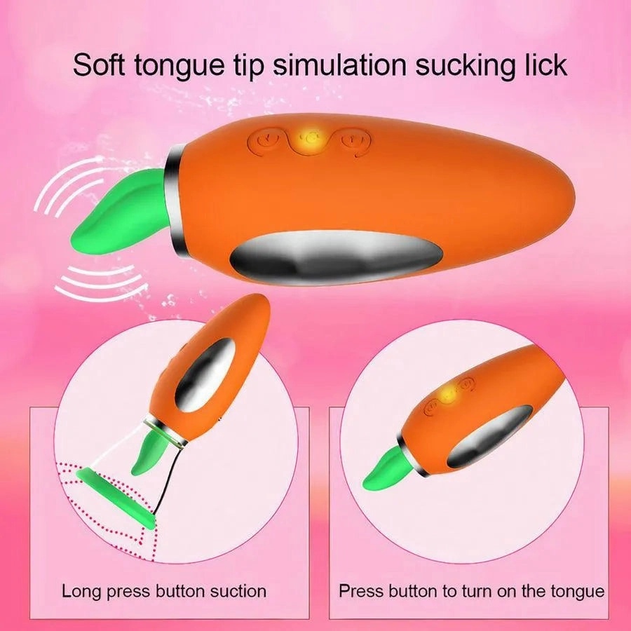 Carrot Clit Stimulating Pussy Pump for Women