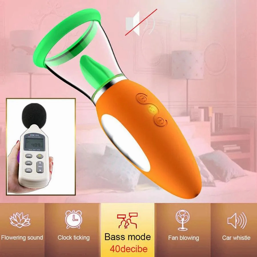 Carrot Clit Stimulating Pussy Pump for Women