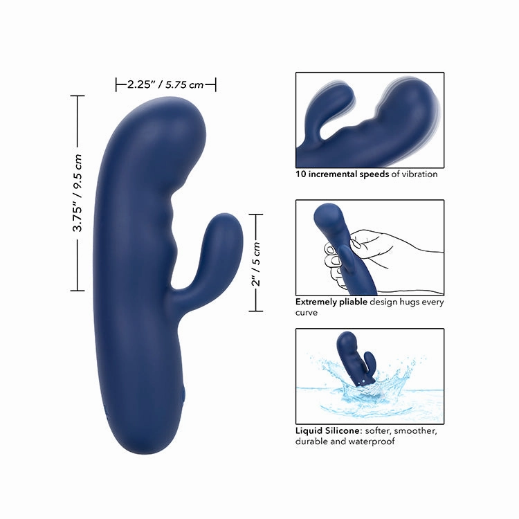 Cashmere Silk Duo Rabbit Vibrator