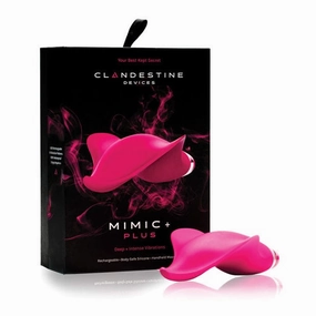 Clandestine - Devices Mimic Plus Deep Intense Vibrating Clit Massager (Magenta)