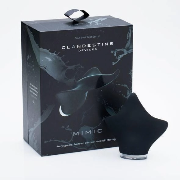 Clandestine - Mimic Vibrating Clit Massager (Black)
