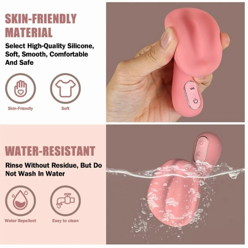 Clitoral Stimulator Mini Vibrator with 10 Vibrating Modes G Spot Nipple Masturbator