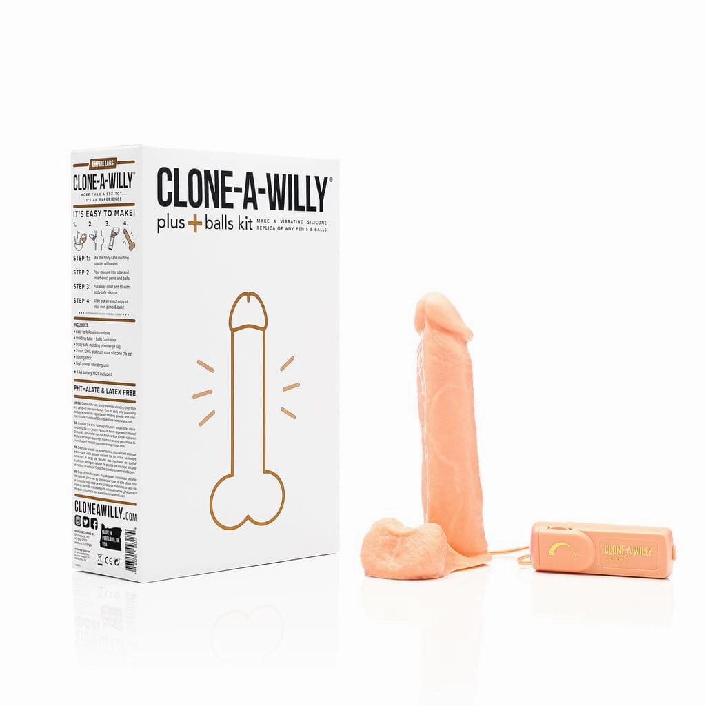 Clone A Willy - Vibrating Penis plus Balls DIY Dildo Clone Molding Kit