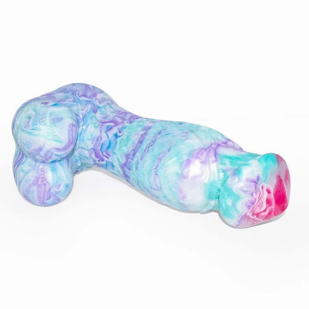 Colorful Soft Mushroom Head Silicone Artificial Dildo