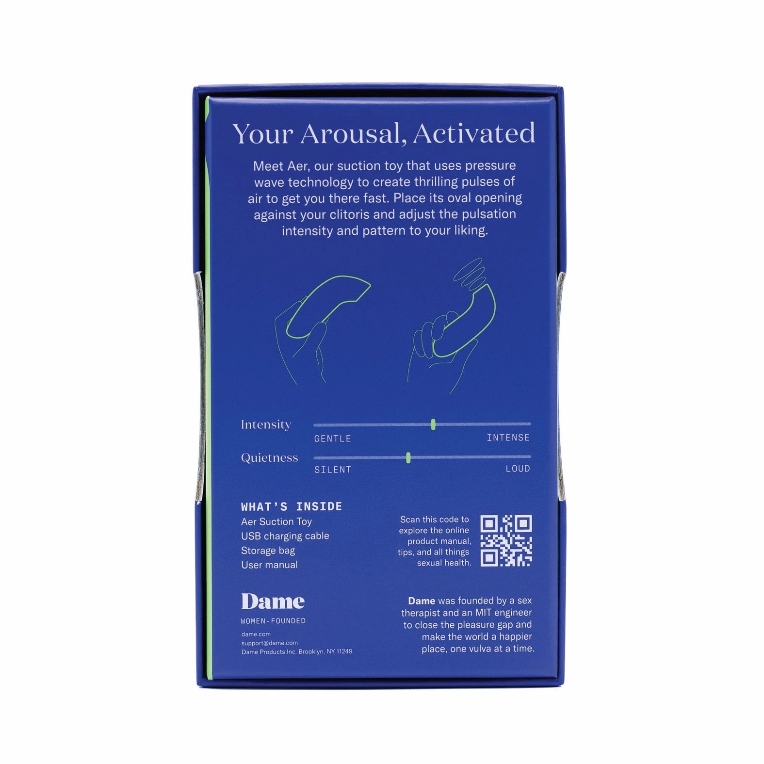 Dame - Aer Air Pulsing Suction Toy Clitoral Air Stimulator