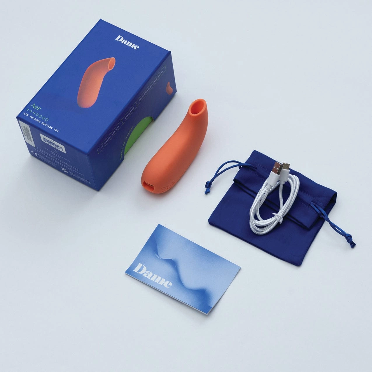Dame - Aer Air Pulsing Suction Toy Clitoral Air Stimulator