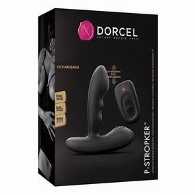 Dorcel - P Stroker Moving Bead Rechargeable Prostate Massager with Remote (Black)