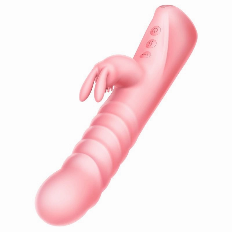 Erocome - Columba Thrusting Heating Rabbit Vibrator (Pink)