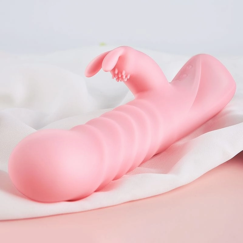 Erocome - Columba Thrusting Heating Rabbit Vibrator (Pink)