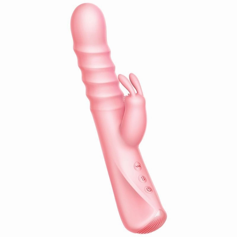 Erocome - Columba Thrusting Heating Rabbit Vibrator (Pink)