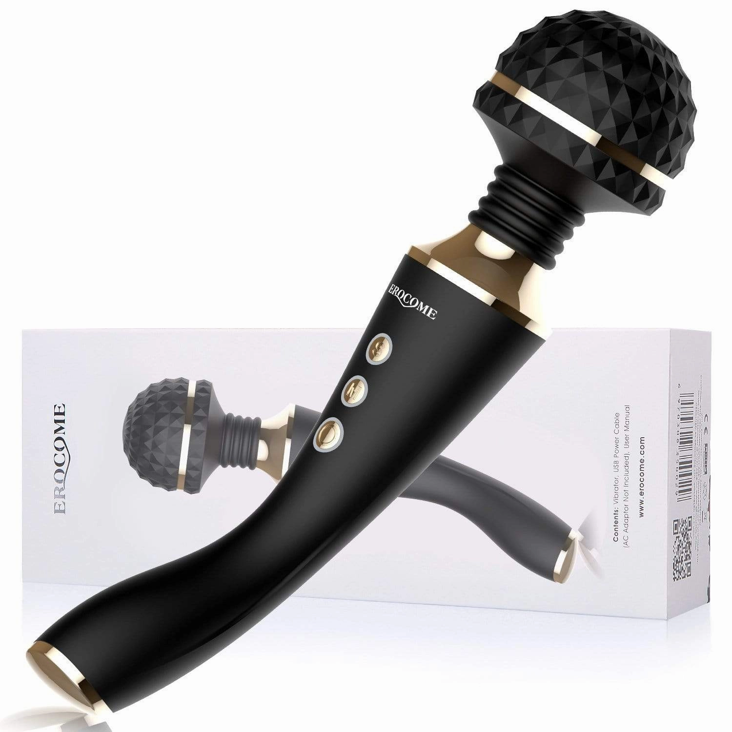 Erocome - CR. Austrilis Wand Massager (Black)