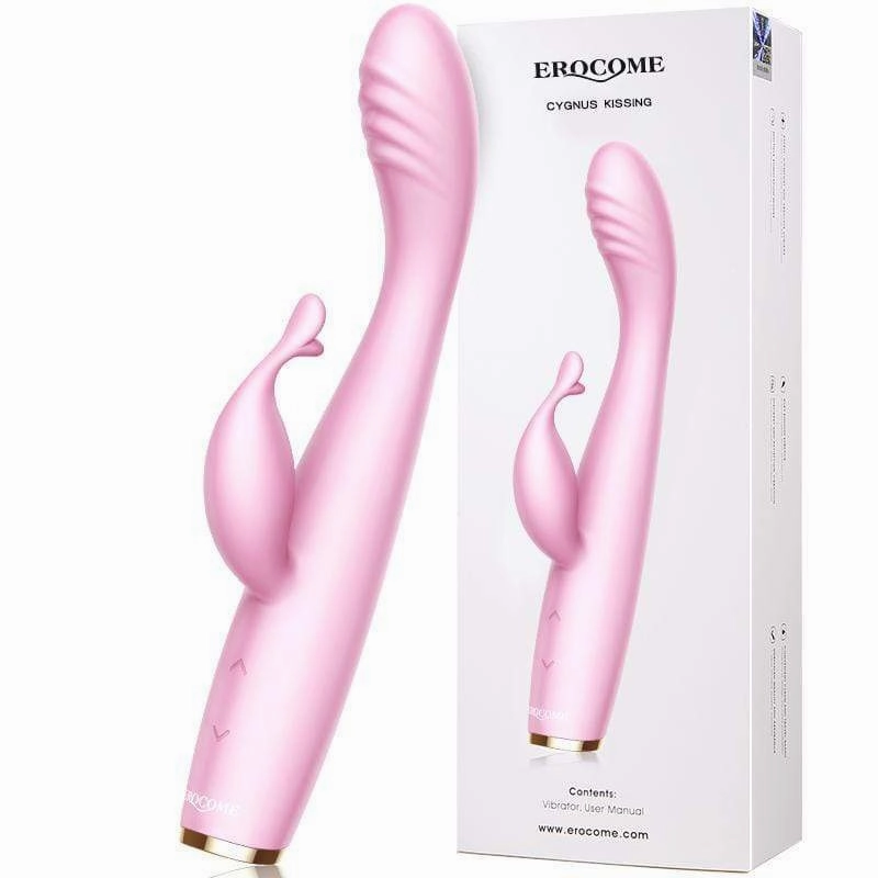 Erocome - Cygnus Rechargeable Kissing Rabbit Vibrator (Pink)