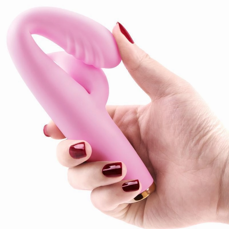 Erocome - Cygnus Rechargeable Kissing Rabbit Vibrator (Pink)