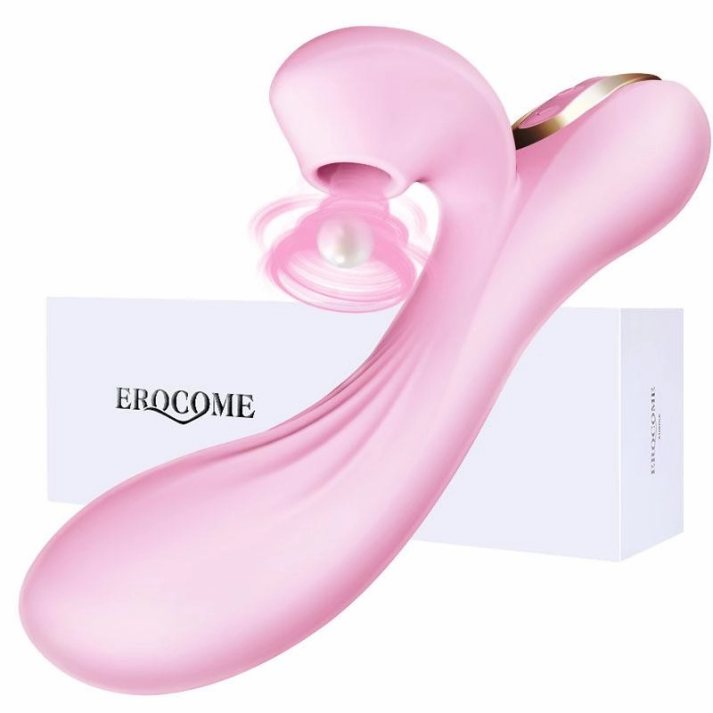 Erocome - Delphinus Vibrating Sucking Rabbit Vibrator (Pink)